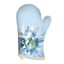 blue hues with a blushing bride flow pattern. front