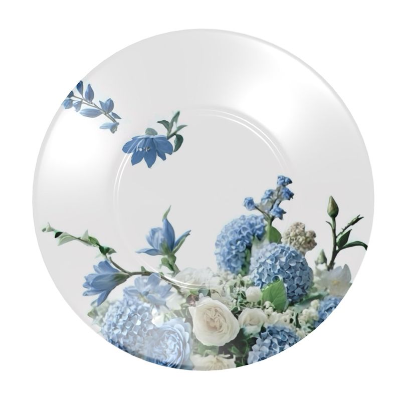 Blue and white hydrangea Cup and Saucer