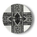Black and white savanna dinner Plate. Bone China , hand made to order.