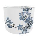 Blue Jasmine on white Drum lampshade.