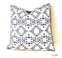 Zuko  Black and White Velvet cushion.  Stunning, classic, black and white, sophisticated and warm velvet cushion and cushion cover. ( Front View)