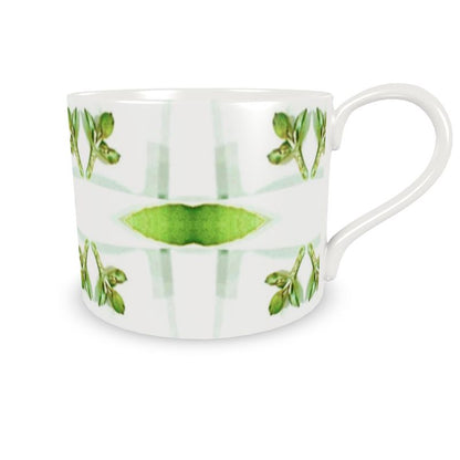 Cup and Saucer Gumleaf Green