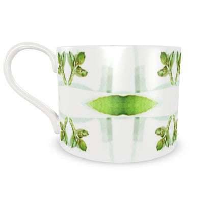 Cup and Saucer Gumleaf Green