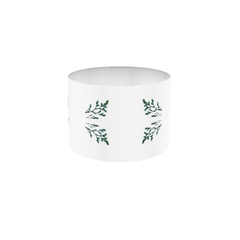 Drum Lampshade White and Green