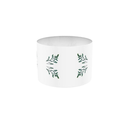 Drum Lampshade White and Green