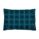 Teal Duvet Cover. Adorned with a delicate floral pattern, this exclusive Doona bedspread exudes elegance and sophistication (Pillow)