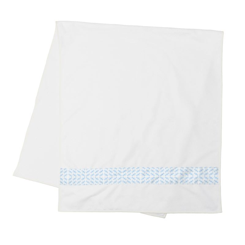 Strip towels Evon Blue and White