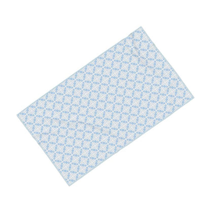 Single Bath Towel Evon Blue and White