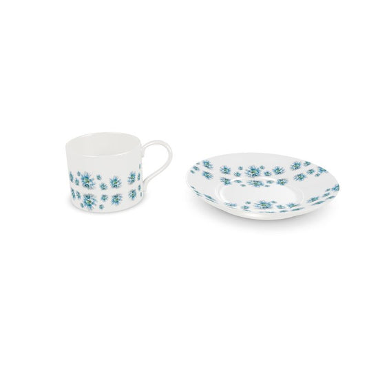 Evon Blue coffee cup and saucer