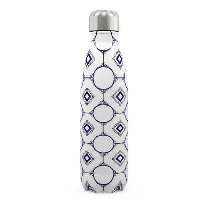 Thermal bottle Stainless steel Evon Blue and White