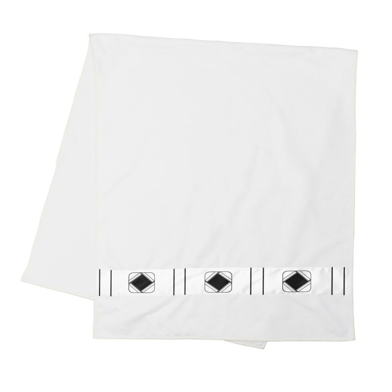 Strip Towels Black and White Diamond Set