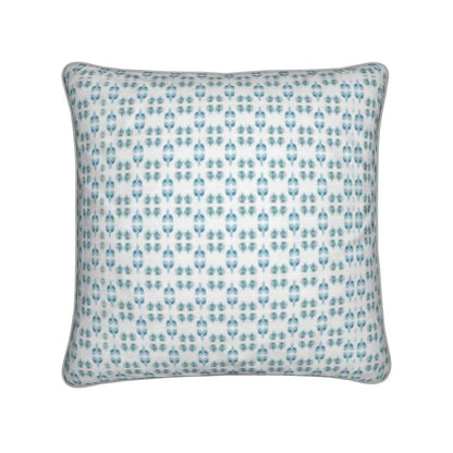 Cushion Evon Blue Cotton Linen