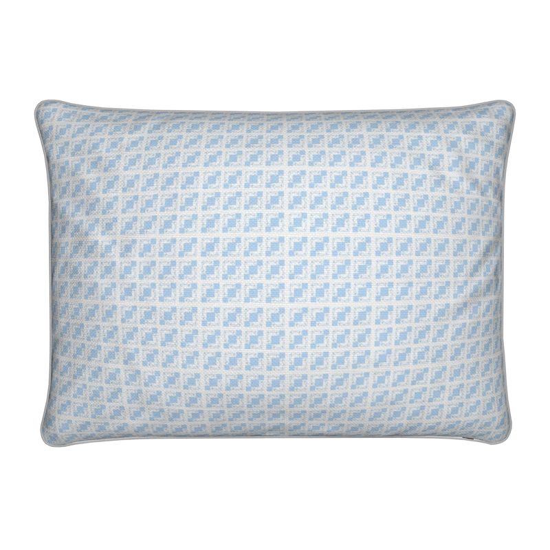 Cushion Evon Blue Sky Cotton Linen