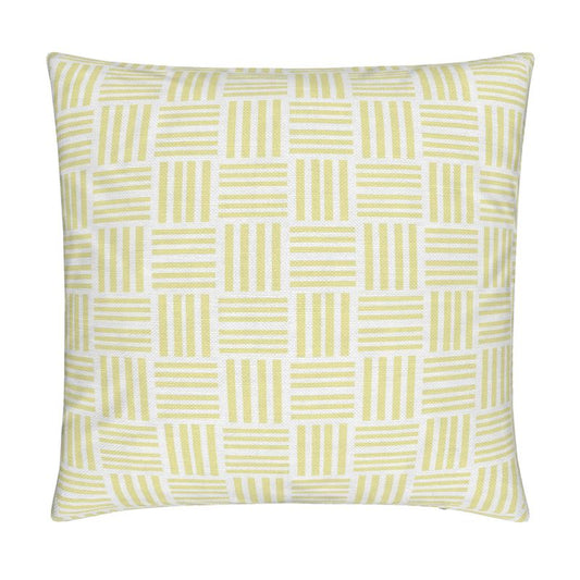 Cushion Cover Yellow and white mayfair herringbone