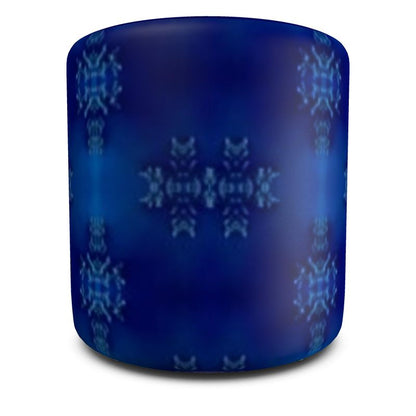 Pouffe (Ottoman) Round Cobalt Blue