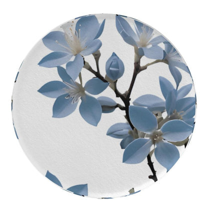 Pouffe (Ottoman) Blue Jasmine -Round