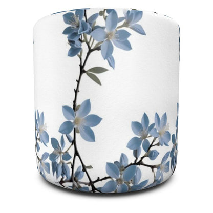 Pouffe (Ottoman) Blue Jasmine -Round