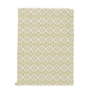 Yellow and White Velvet Throw
