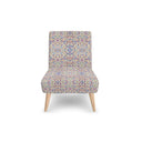  Wildflower Occasional Chair showcases a vibrant design inspired by pastel floral. Front.