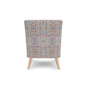  Wildflower Occasional Chair showcases a vibrant design inspired by pastel floral. back.
