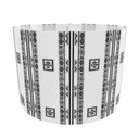 Black and white savanna drum lampshade