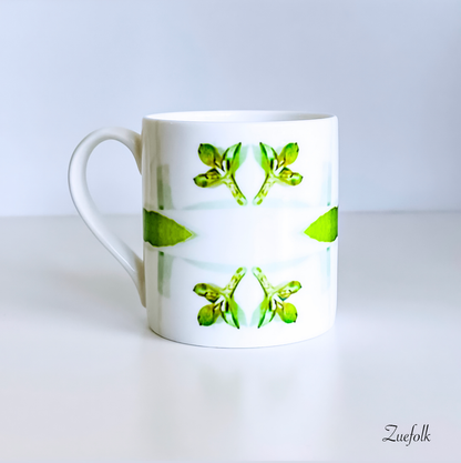 Gumleaf green Bone china Coffee mug (300ml)