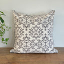 Black and Ivory Velvet Cushion