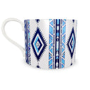 Savanna Blue bone China patterned coffee cup.