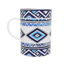 Savanna Blue tall coffee mug side.