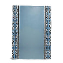 Savanna blue velvet throw blanket front