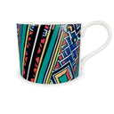 Savanna bone China coffee/tea cup side view, stunning vibrant colour.