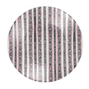 Savanna pink, a pink, black and grey patterned teacup saucer, handmade with  bone China. 