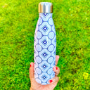 Evon Blue and White Thermal Bottle, crafted from premium stainless steel. (2)