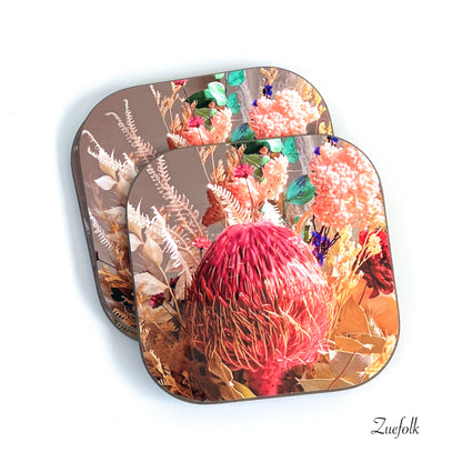 Coasters Whimsy Pink Floral