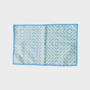 Yellow and blue diamond towel microfibre and towelling blend hand towel.