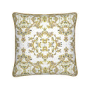 Velvet and white velvet cushion back