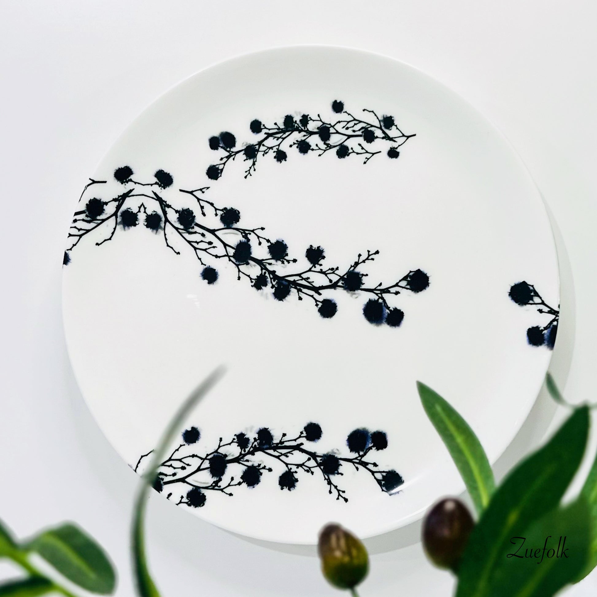 Zuko Dinner Plate.   Zuko dinner set plate is grounded, textured, hand-made Bone China plate is chic and subtle. Add your own pop of colour for a mix and match table-scape.