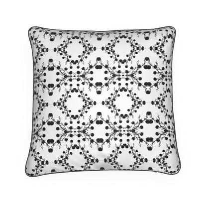 Zuko Black and White Velvet cushion. Stunning, classic, black and white, sophisticated and warm velvet cushion and cushion cover.  