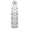 Stainless steel thermal bottle Evon blue and white.