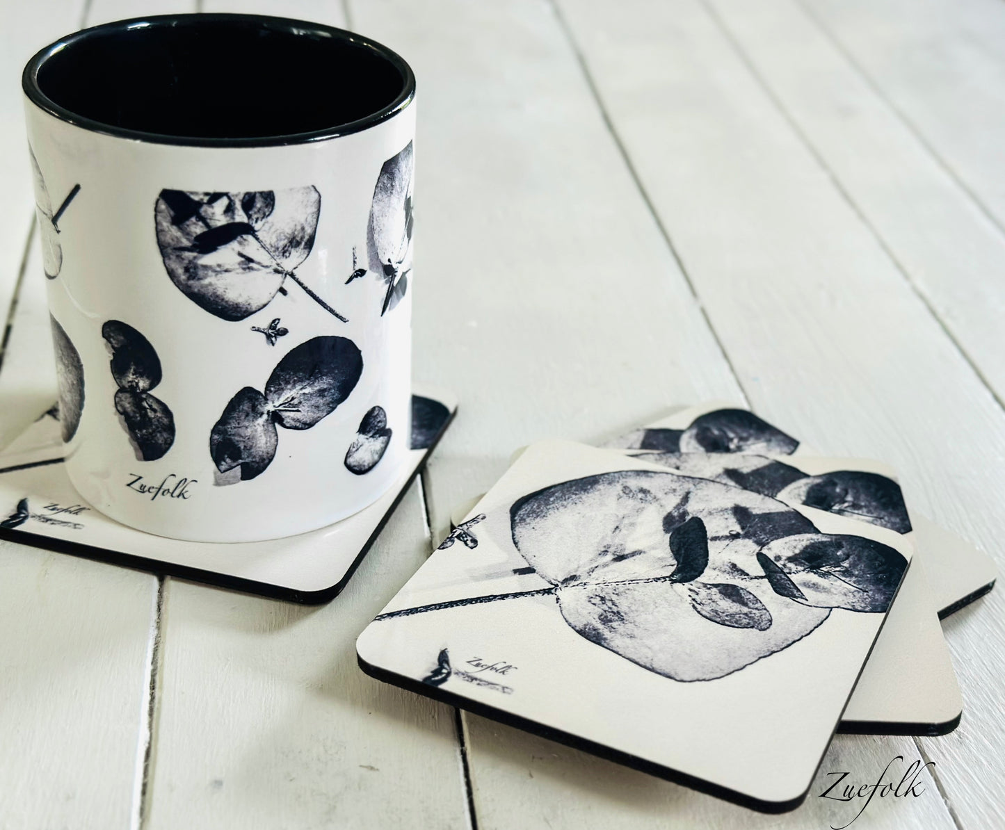 Black and white Coasters  are Hand made 
Heat resistant, durable
Super sharp beautiful high quality permanent print
Glossy surface with hard wooden base which will protect the surface of your furniture 
Easy to care for and maintain